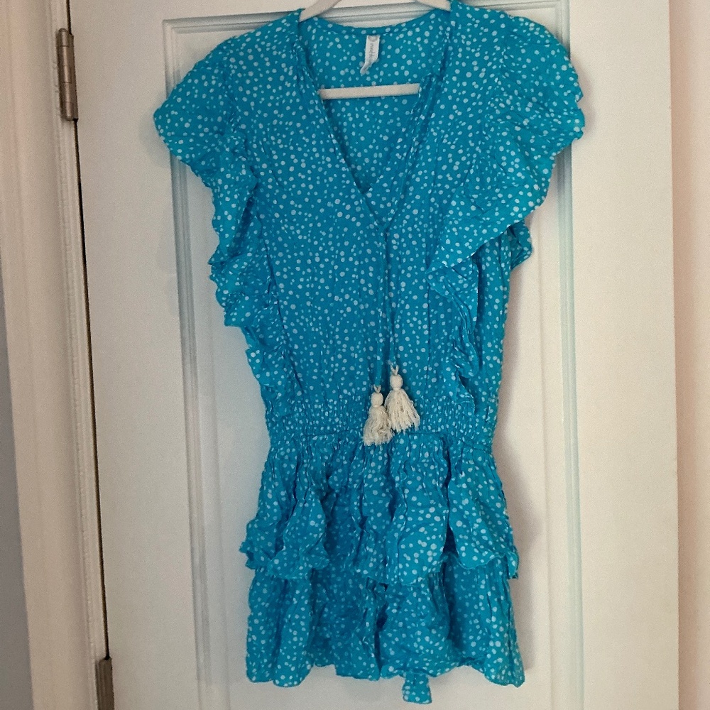 Coolchange / Cover Up / Mini Dress / Blue & White / Size Small